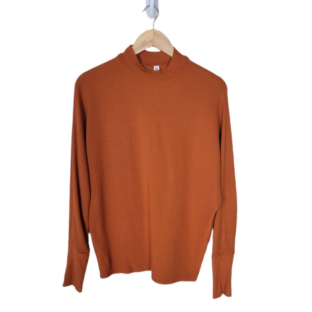 BP Nordstrom Orange Batwing Ribbed Sweater